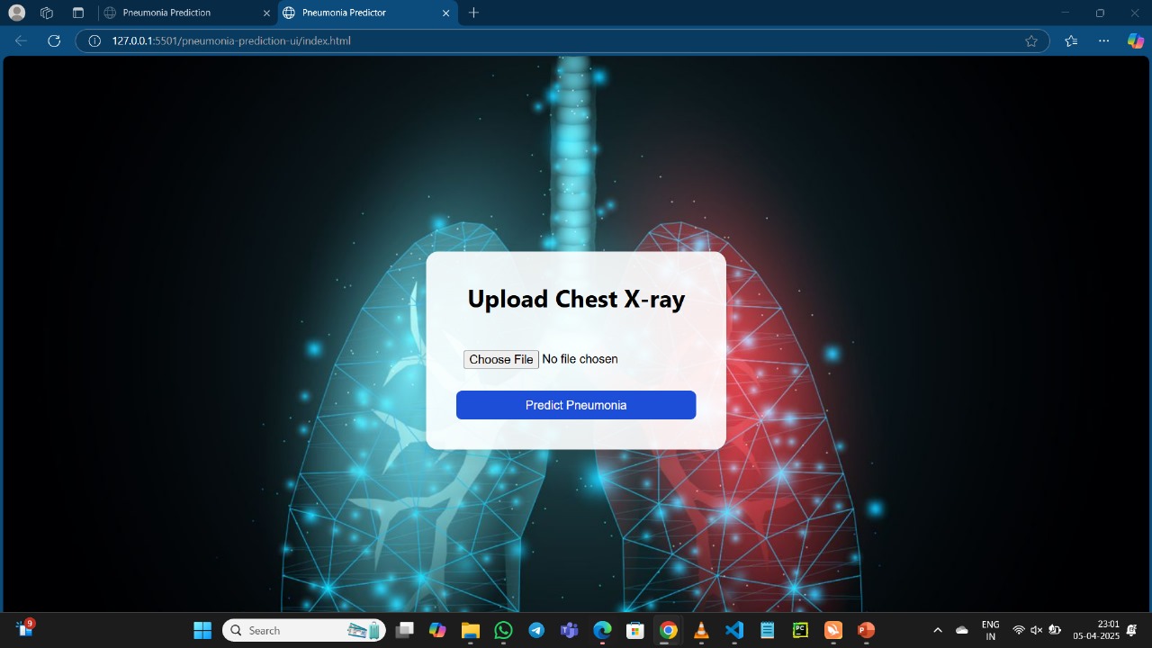 Pneumonia App Screenshot